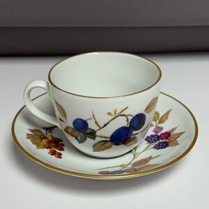 Royal Worcester Evesham Coffee/Tea Cup & Saucer